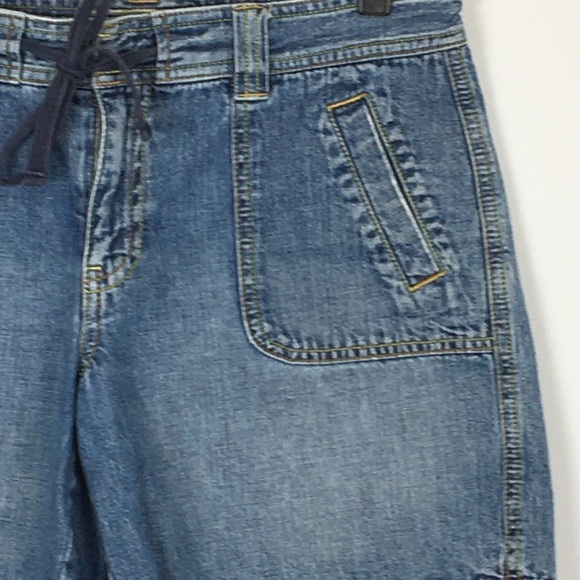 Vintage Old Navy Denim Jean Mid Rise Shorts - Picture 2 of 8